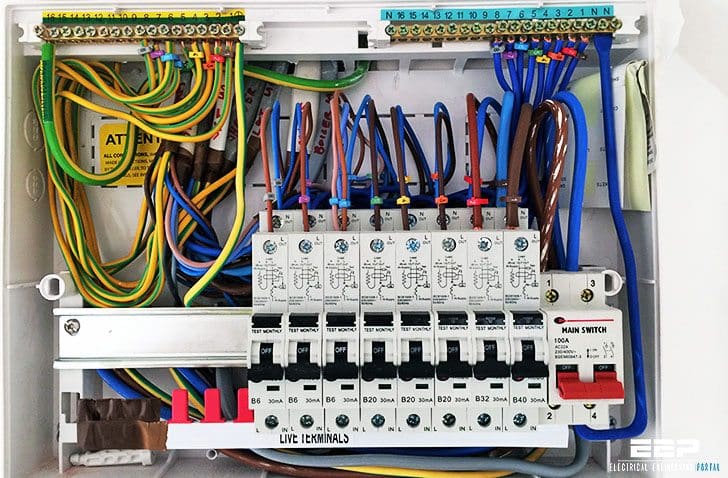 Electrician repairing home wiring