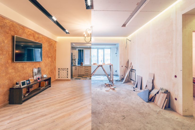 Home renovation in progress